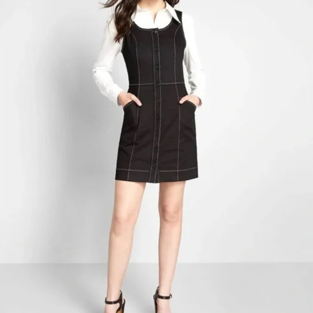 NWT Casual Plans Sleeveless Cotton Dress Sheath Short Length by Modcloth 0